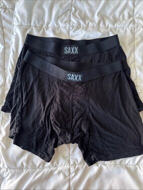 Saxx Black Men's Boxer Briefs - Pack of 2